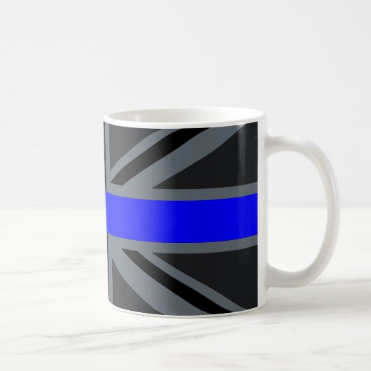 Mug Blue Line mince Union Jack (Droite)