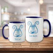 Mug Blue Lyre