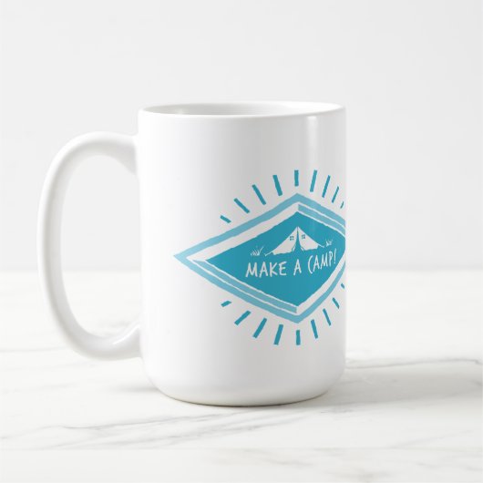 Mug Blue Make a Camp, Great Adventure (Gauche)