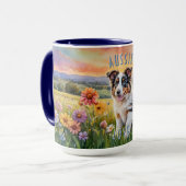 Mug Blue merle australian Shepherd Puppy (Devant gauche)
