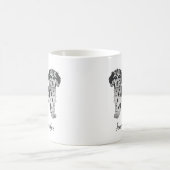 Mug Blue Merle Mini Goldendoodle Dessin Chien & Nom (Centre)