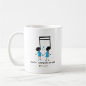 Mug Blue Music connecte les gens (Gauche)