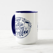Mug Blue No Talkie Avant Café (Devant gauche)