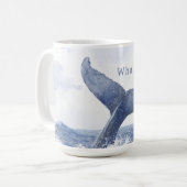 Mug Blue Ocean Whale Tail (Devant gauche)