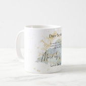Mug Blue Ombre Aquarelle or Maid of Honor demande (Devant gauche)