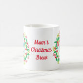 Mug Blue Owl Santa Hat Christmas Wreath (Centre)