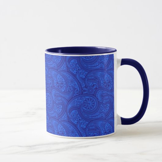 Mug Blue Paisley (Droite)