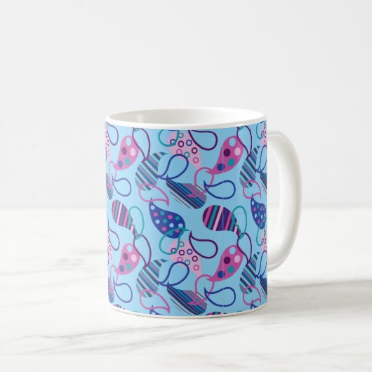 Mug Blue Paisley (Devant droit)