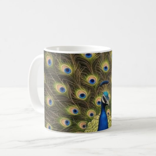 Mug Blue Peacock (Devant gauche)