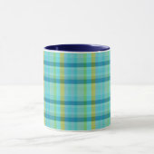 Mug Blue Plaid par Shirley Taylor (Centre)