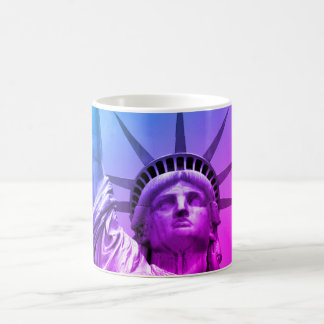 Mug Blue Purple Pop Art Statue de la Liberté New York