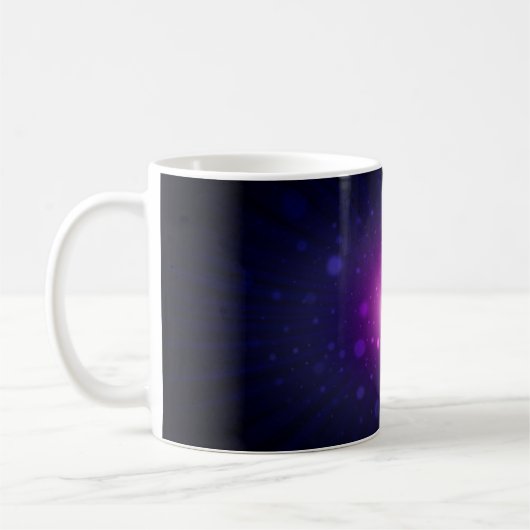 Mug Blue Purple Space Galaxy étoiles Abstrait (Gauche)