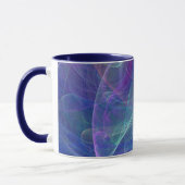 Mug Blue Purple Turquoise Airy Abstraction (Gauche)