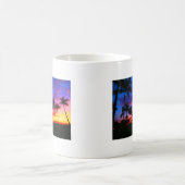 Mug Blue Red Sunset Exotic Hawaiian Beach Palm Trees (Centre)