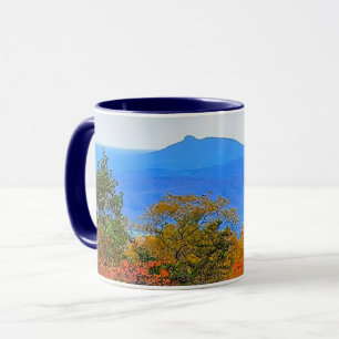 Mug Blue Ridge Parkway Fall Vue sur Pilot Mountain