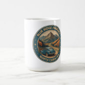 Mug Blue Ridge Parkway Pittoresque En voiture classiqu (Centre)