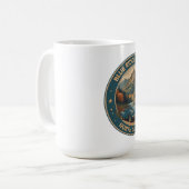 Mug Blue Ridge Parkway Pittoresque En voiture classiqu (Devant gauche)