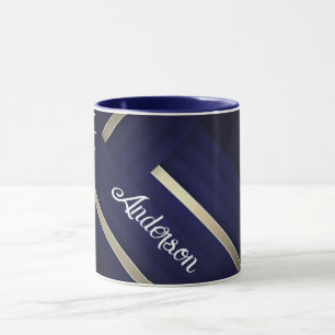 Mug Blue Royal Caribbean Cruise Texte blanc