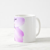 Mug Blue Samurai & Cherry Blossom Ink Art Motivational (Devant droit)
