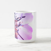 Mug Blue Samurai & Cherry Blossom Ink Art Motivational (Centre)