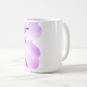 Mug Blue Samurai & Cherry Blossom Ink Art Motivational (Devant droit)