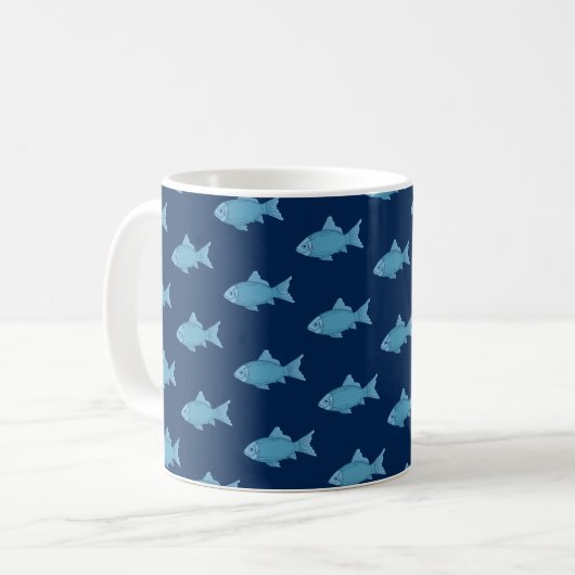 Mug Blue School of Fish (Devant gauche)