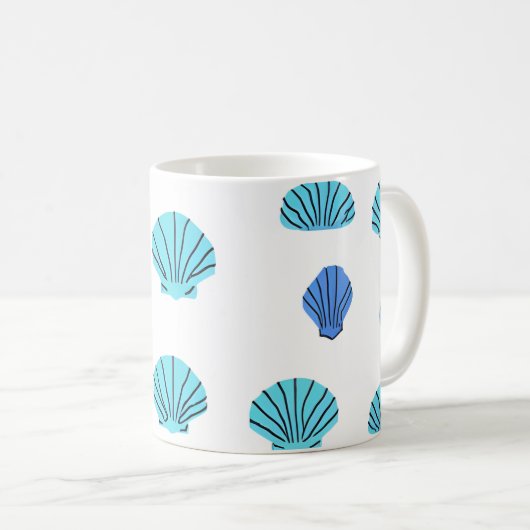 Mug Blue seashell (Devant droit)