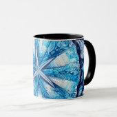 Mug Blue Shells Beach Batik Starfish Sand Dollar (Devant droit)