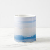 Mug Blue sky and mountains view from airplane stylized (Centre)