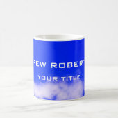 Mug Blue Sky Plain Élégant minimaliste Simple (Centre)