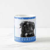 Mug Blue Snowflakes Chien animal de compagnie Photo Jo (Centre)