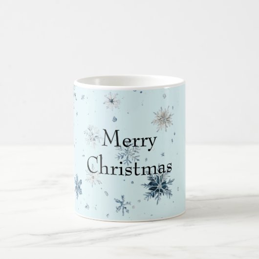 Mug Blue Snowflakes Christmas (Centre)
