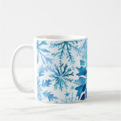 Mug Blue Snowflakes Winter magic wart (Gauche)
