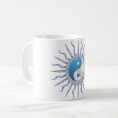 Mug Blue Starburst Yin Yang (Devant gauche)