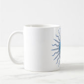 Mug Blue Starburst Yin Yang (Gauche)