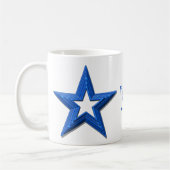 Mug - Blue Stars et Initial (Gauche)