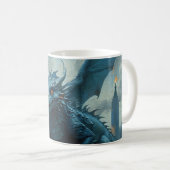 Mug Blue Stone Dragon Visite New York (Devant droit)