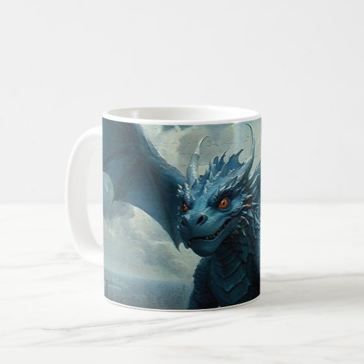 Mug Blue Stone Dragon Visite New York (Devant gauche)
