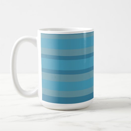Mug Blue striped monochromatic (Gauche)
