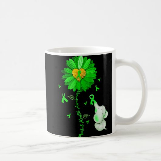 Mug Blue Sunflower Elephan Outdoor Propage Santé menta (Droite)