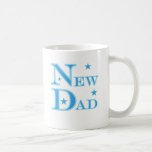 Mug Blue Text Nouveau papa T-shirts et cadeaux