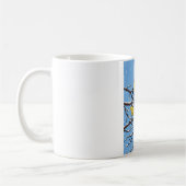 Mug Blue tit birds en hiver (Gauche)