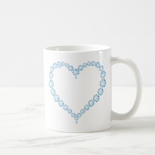 Mug Blue Topaz Gem Heart (Droite)