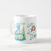 Mug Blue Turquoise Green Dragon Maman À Être (Devant gauche)