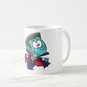 Mug Blue Vampire Boy with Cape Cute Dracula (Devant droit)