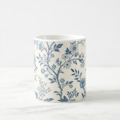 Mug Blue Vintage Floral Pattern (Centre)