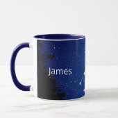 Mug Blue Virgo Personnaliser le nom Birthday Gift Coff (Gauche)