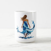 Mug Blue Waves Ocean Girl (Centre)