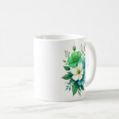 Mug Blue White Flowers Bouquet-57453 (Devant droit)