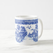 Mug Blue Willow Rabbit Isle of Animals Classic Fun Art (Devant droit)